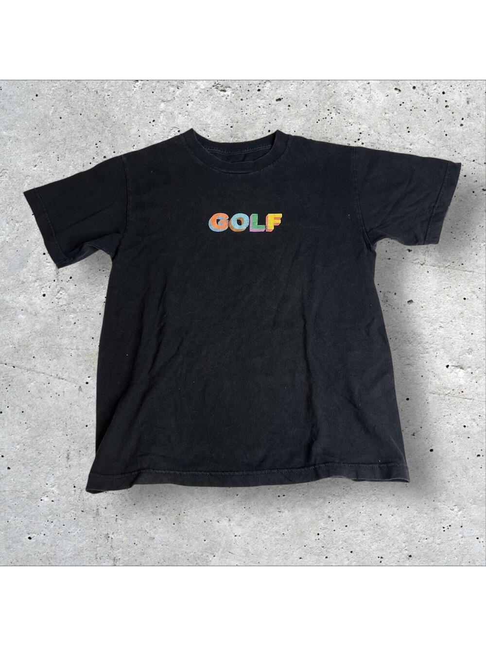 Golf Wang OFWGKTA Tyler the Creator 3D Spellout Logo Black T-Shirt Men’s Size M